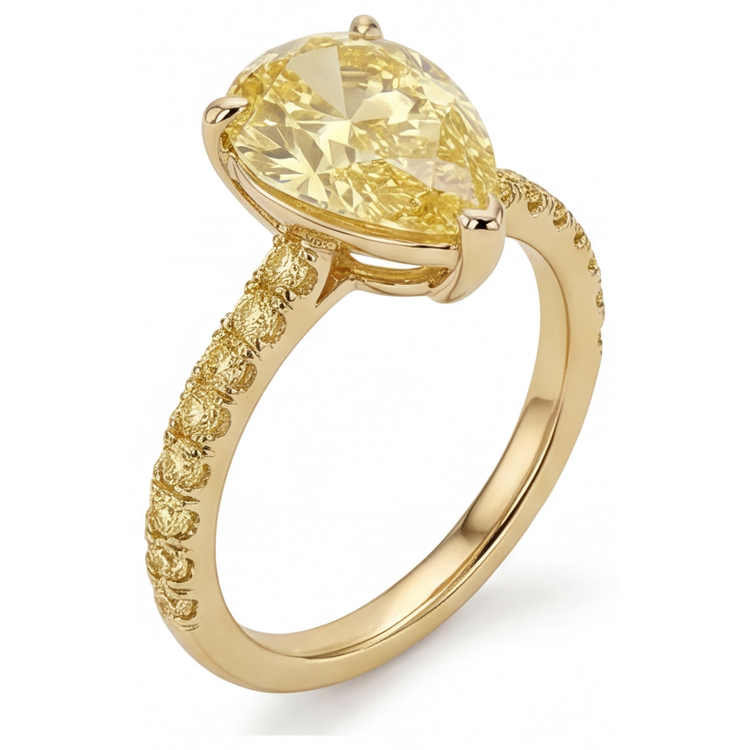 Intemporel Bague Joaillerie 3 carats – vue de profil