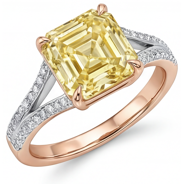 Étincelant Bague Solitaire avec Accents 1,75 carats – vue principale