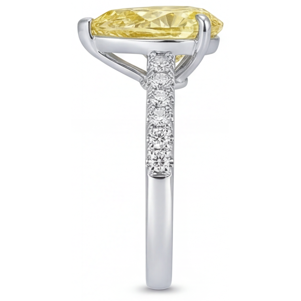 Diamant Jaune Fancy Bague Statement – vue arrière
