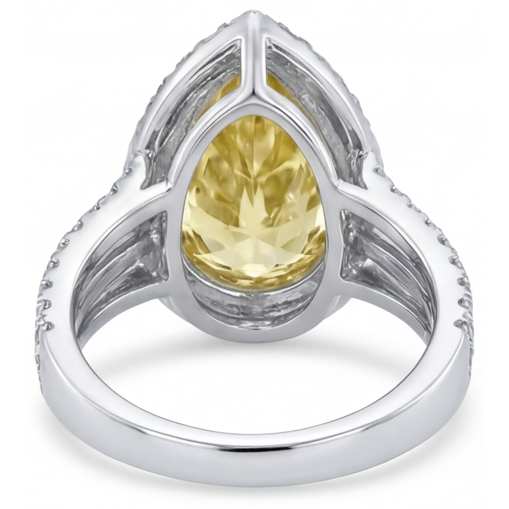 Brillant Bague Statement 4 carats – vue de profil