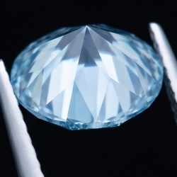 Diamant Naturel 2 Carats Rond Bleu Amélioré en Vrac