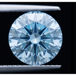 Diamant Naturel 2 Carats Rond Bleu Amélioré en Vrac