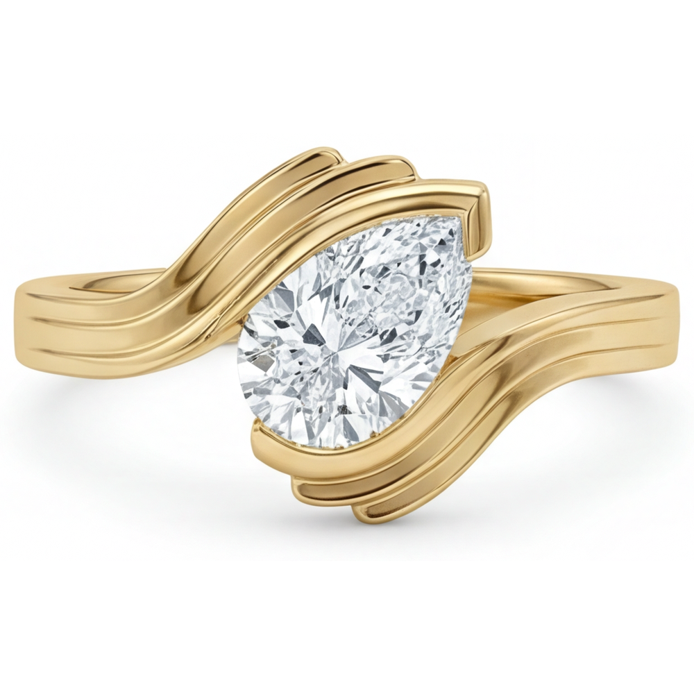 Sur mesure Diamant Solitaire de Fiançailles 1,50 carats – vue principale