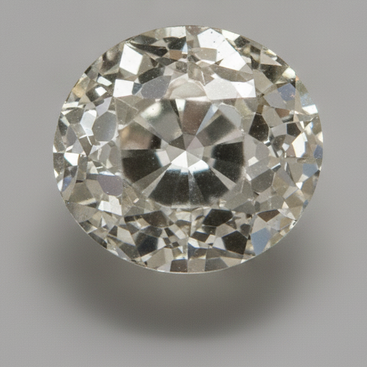 Diamant Naturel extrait de la terre, taille ancienne ronde, H VS1, 6 carats, en vrac