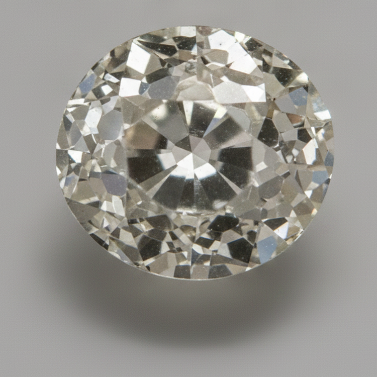 Diamant Naturel extrait de la terre, taille ancienne ronde, H VS1, 6 carats, en vrac