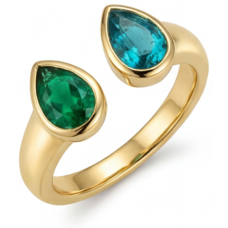 De luxe Bague Trilogie 2 carats – vue principale