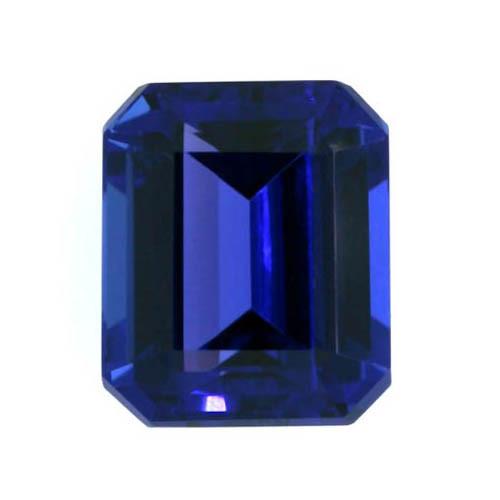Tanzanite Violette Loose Emerald Natural 3 carats Gold – vue principale