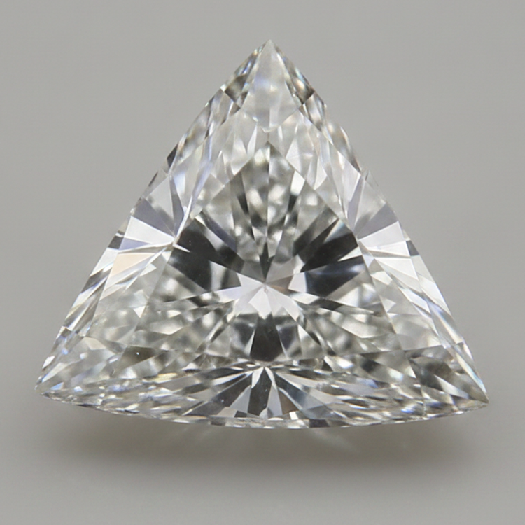 Véritable Diamant Naturel extrait de la terre F VS1 Triangle Trilliant de 2 Carats, non monté
