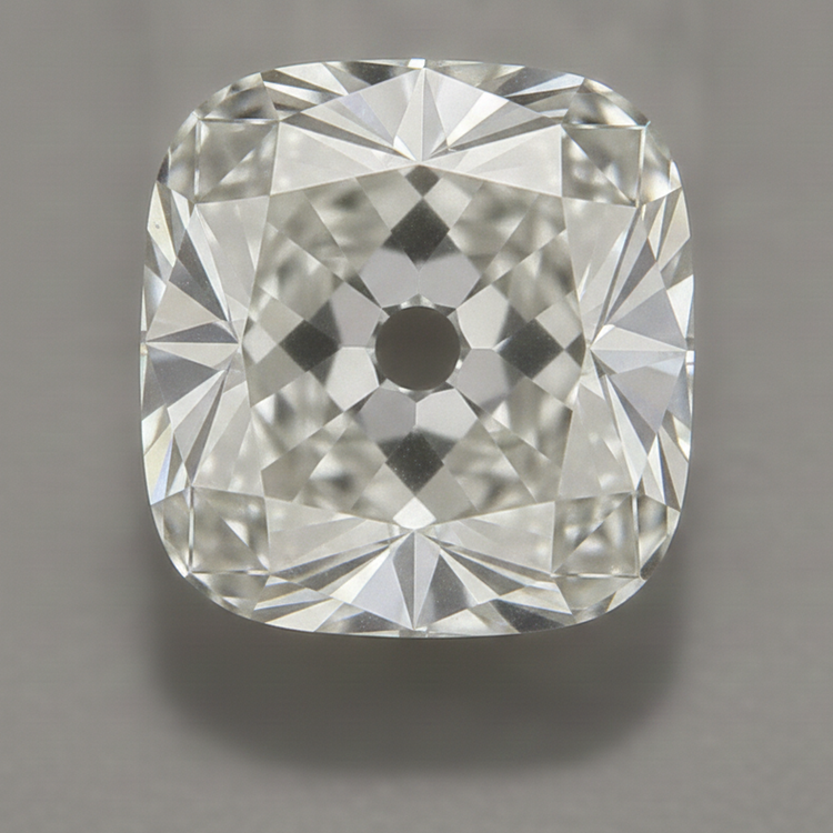 Véritable Diamant Ancien Taille Coussin Authentique Non Sertie F VS1 8 Carats