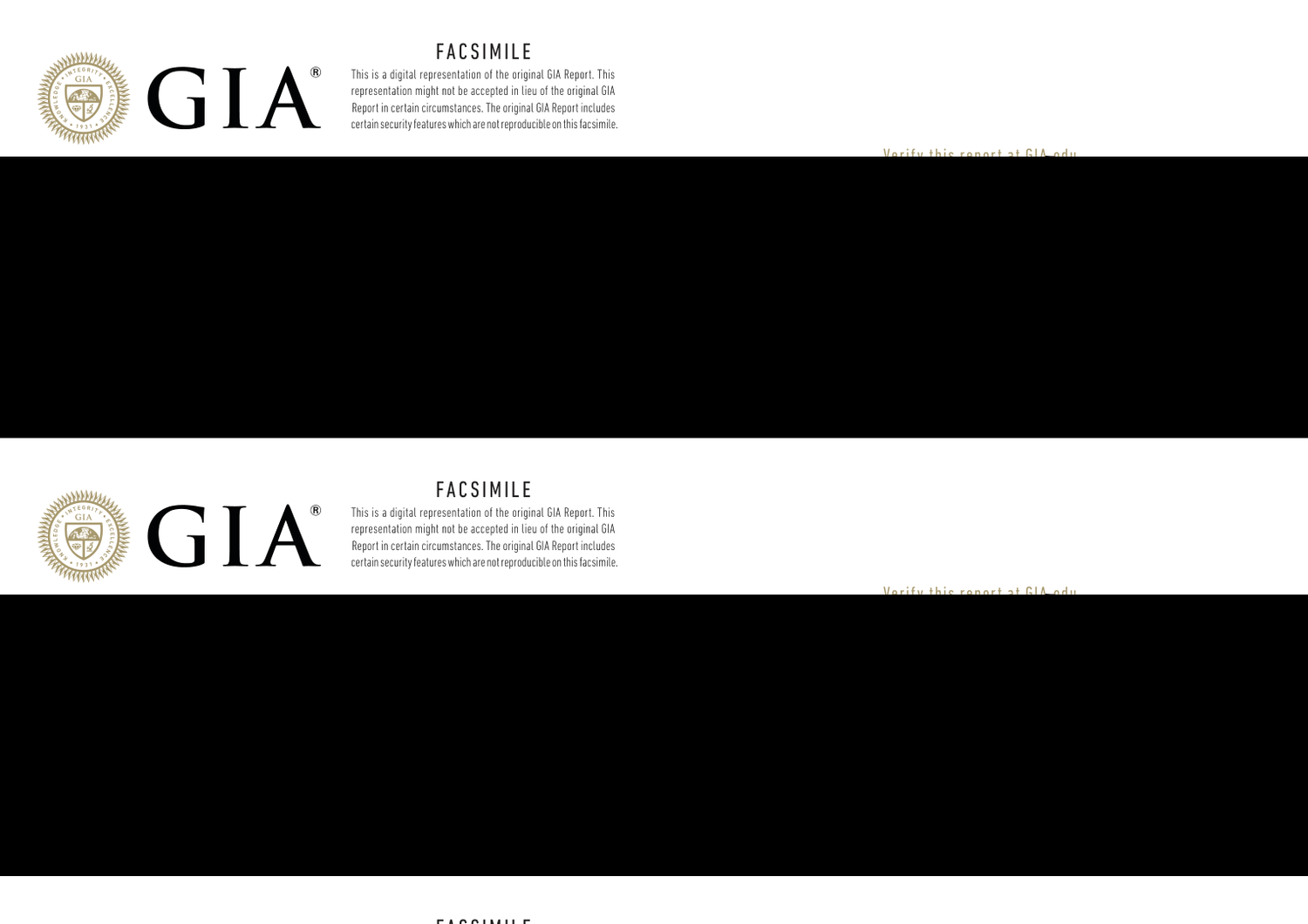GIA Certificate
