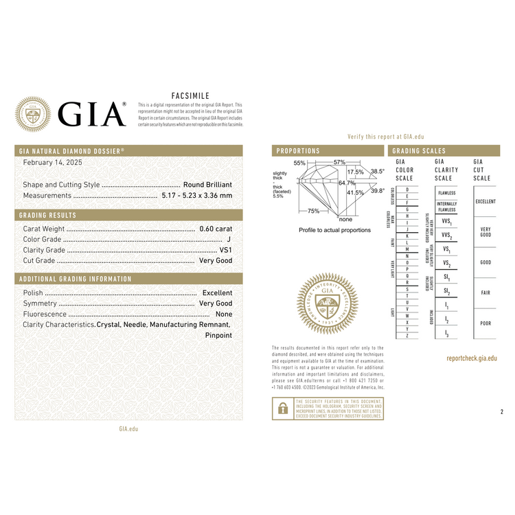GIA Certificate