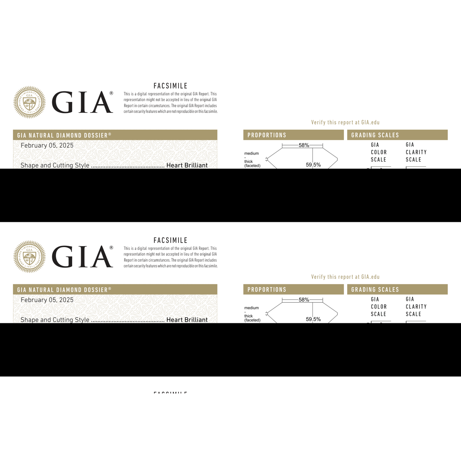 GIA Certificate