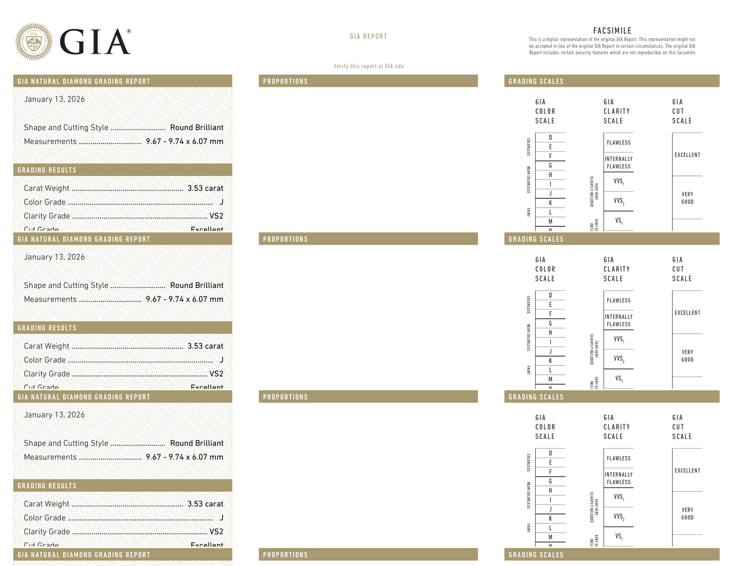 GIA Certificate
