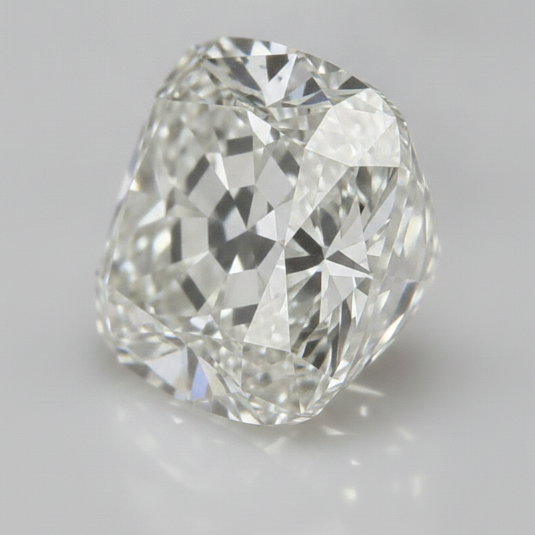 Diamant Naturel H VS1 4 Carats Authentique Taille Coussin Ancien Mine Libre