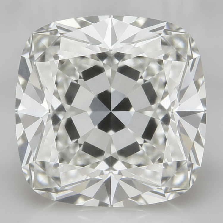 Diamant Naturel H VS1 4 Carats Authentique Taille Coussin Ancien Mine Libre