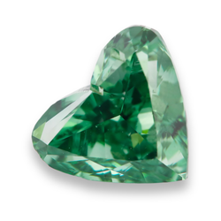 Diamant Naturel Taille Cœur 2 Carats Vert Traité en Vrac