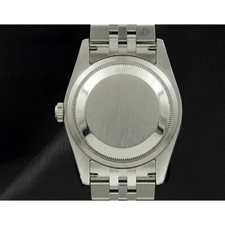 jubilé acier inoxydable Rolex date pour hommes, il suffit de regarder la lunette avec cadran en diamant gris