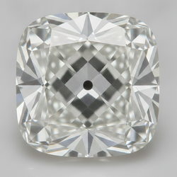 Diamant en vrac G VS1 véritable Taille Coussin Vieux Mineur extrait de la terre 9 carats