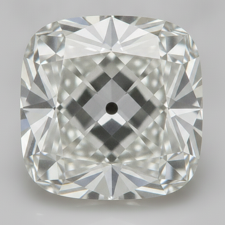 Diamant en vrac G VS1 véritable Taille Coussin Vieux Mineur extrait de la terre 9 carats
