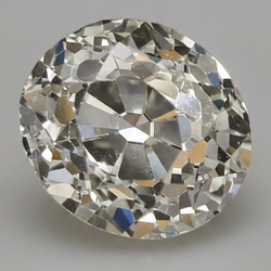 Diamant non monté taille Old Mine Round véritable 9 carats F VS1