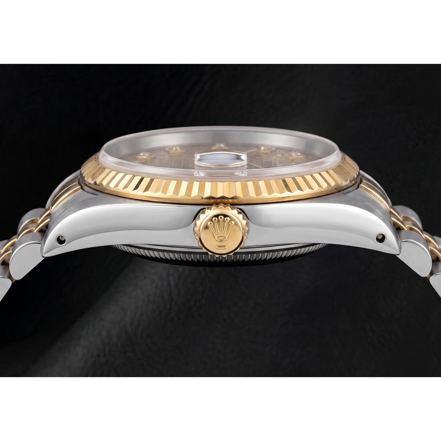 Montre Rolex 16013 Datejust 36 mm Bicolore Cadran Diamants Champagne Jubilé