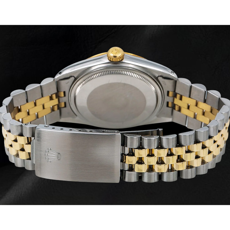 Montre Rolex 16013 Datejust 36 mm Bicolore Cadran Diamants Champagne Jubilé