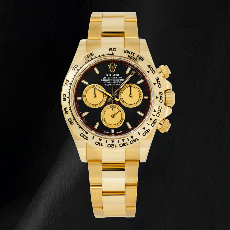 Montre Rolex Cosmograph Daytona 126508 40 mm Cadran Noir en Or Jaune