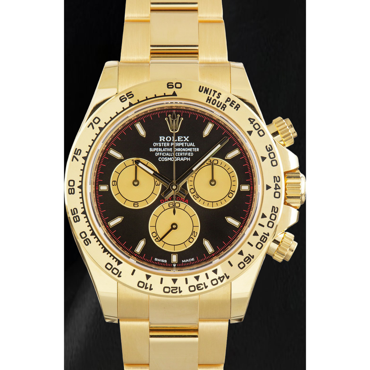 Montre Rolex Cosmograph Daytona 126508 40 mm Cadran Noir en Or Jaune