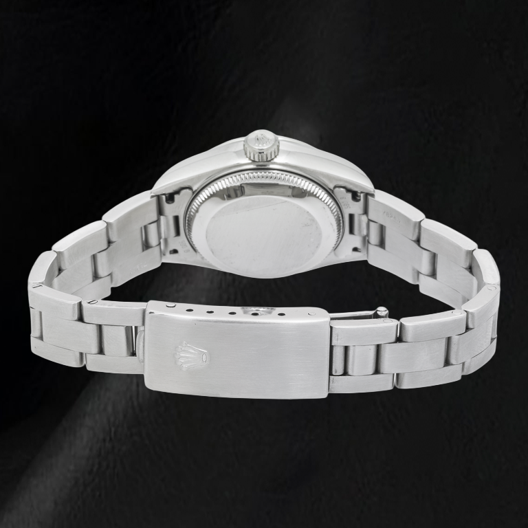 Montre Rolex Date 79160 26 mm Cadran Champagne à Index Bâtons Lunette Lisse Acier Inoxydable