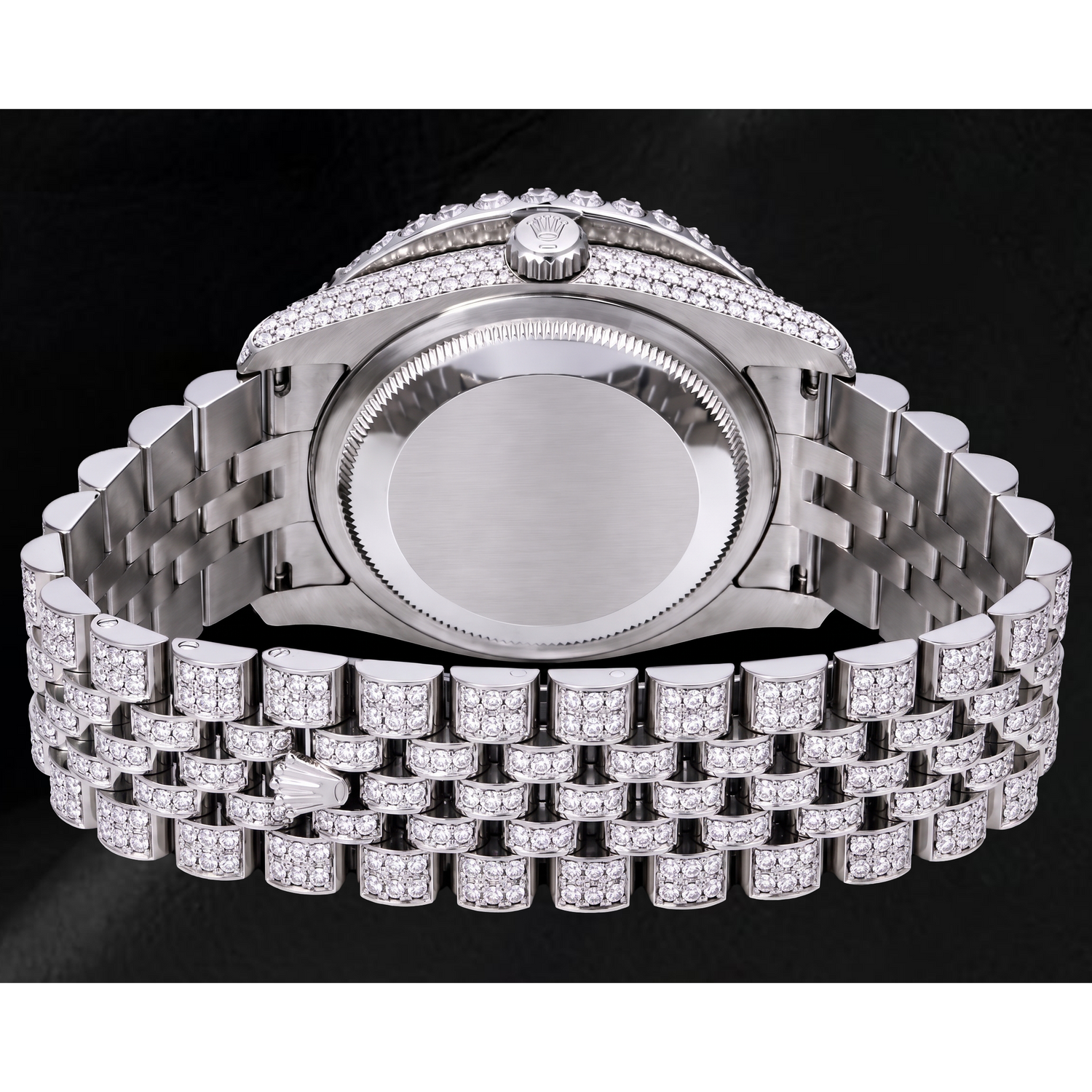 Montre Rolex Datejust 116200 36 mm en Acier Inoxydable Cadran Diamants Bleu Glacier