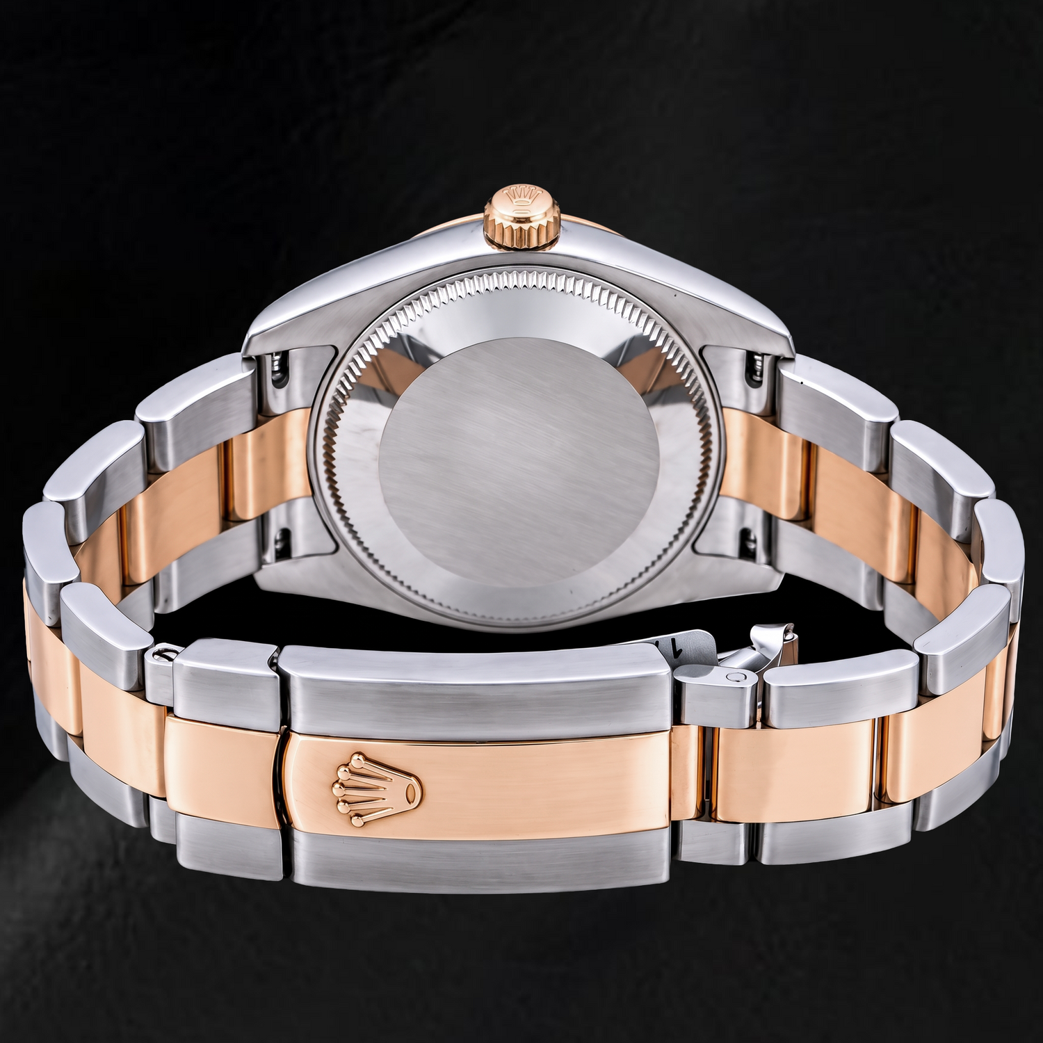 Montre Rolex Datejust 116201 36 mm Bicolore Cadran Diamants Noir