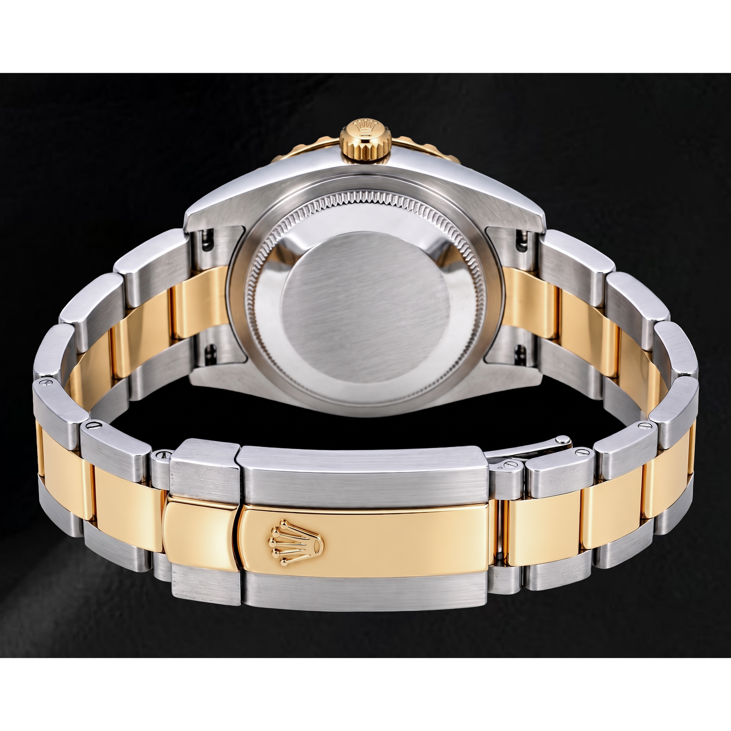 Montre Rolex Datejust 116203 36 mm Bicolore Cadran Pavé de Diamants Arc-en-Ciel Chiffres Arabes Orientaux