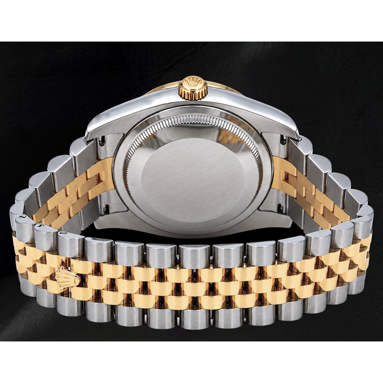 Montre Rolex Datejust 116233 Bicolore Cadran Diamants Argenté 36 mm