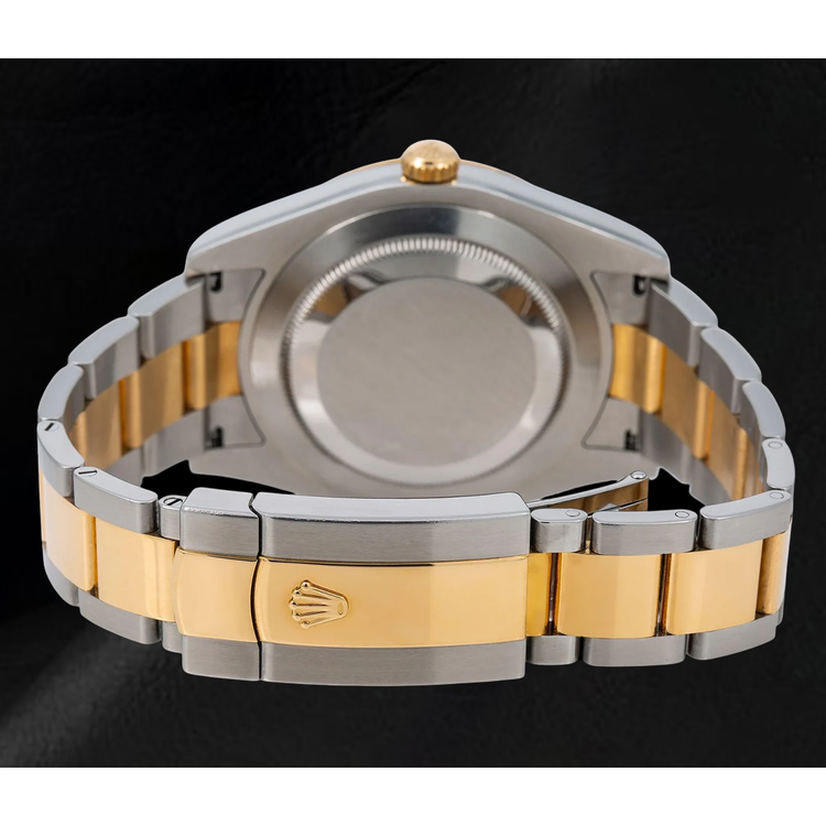 Montre Rolex Datejust 116333 41 mm Bicolore Cadran Noir Chiffres Arabes