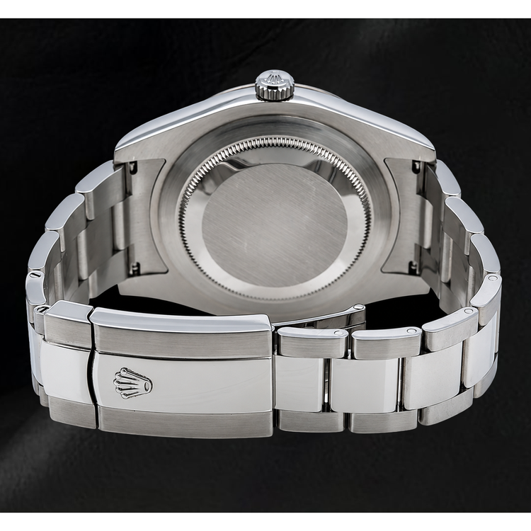 Montre Rolex Datejust 116334 41 mm Cadran Bleu Chiffres Romains en Or et Acier Inoxydable