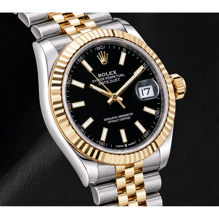 Montre Rolex Datejust 126333 41 mm Bicolore Cadran Noir Luminescent