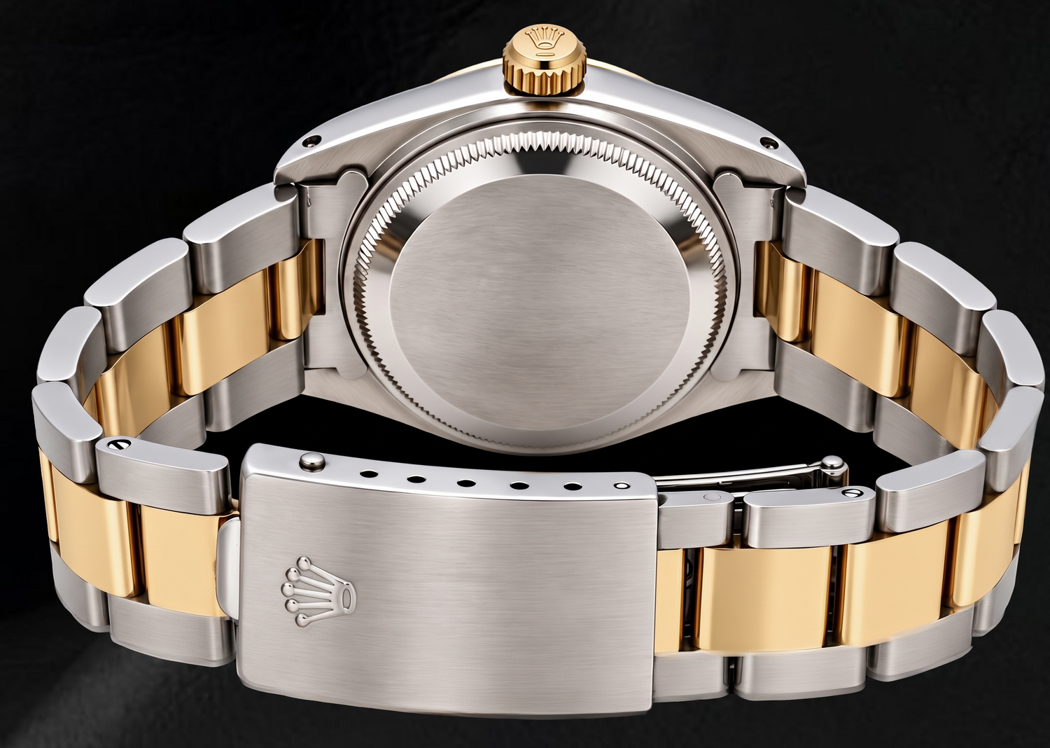 Montre Rolex Datejust 16013 36 mm Bicolore Cadran Diamants Champagne