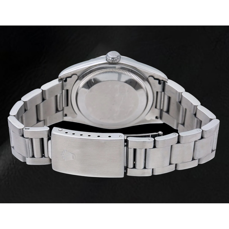 Montre Rolex Datejust 16200 36 mm en Acier Inoxydable, Cadran Blanc à Chiffres Arabes