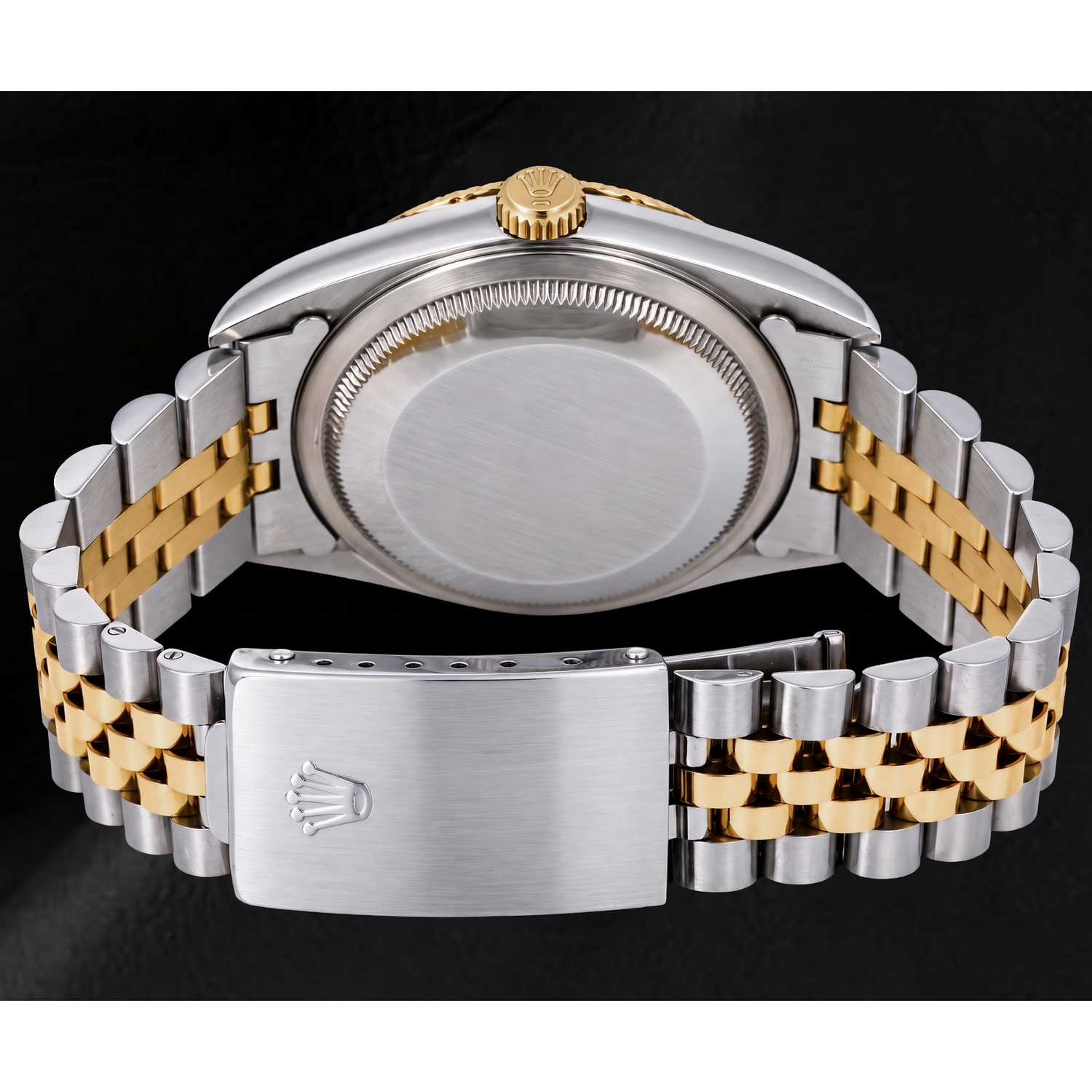 Montre Rolex Datejust 16233 36 mm Bicolore Cadran Argenté à Index Bâtons