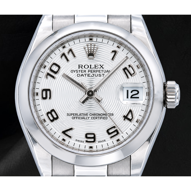 Montre Rolex Datejust 178240 31 mm Cadran Argenté Chiffres Arabes en Acier Inoxydable