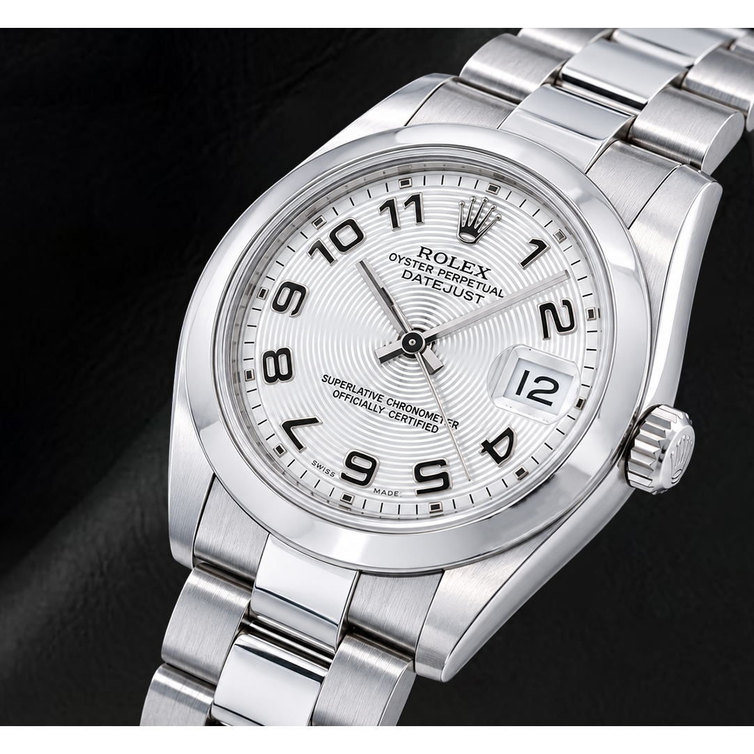 Montre Rolex Datejust 178240 31 mm Cadran Argenté Chiffres Arabes en Acier Inoxydable