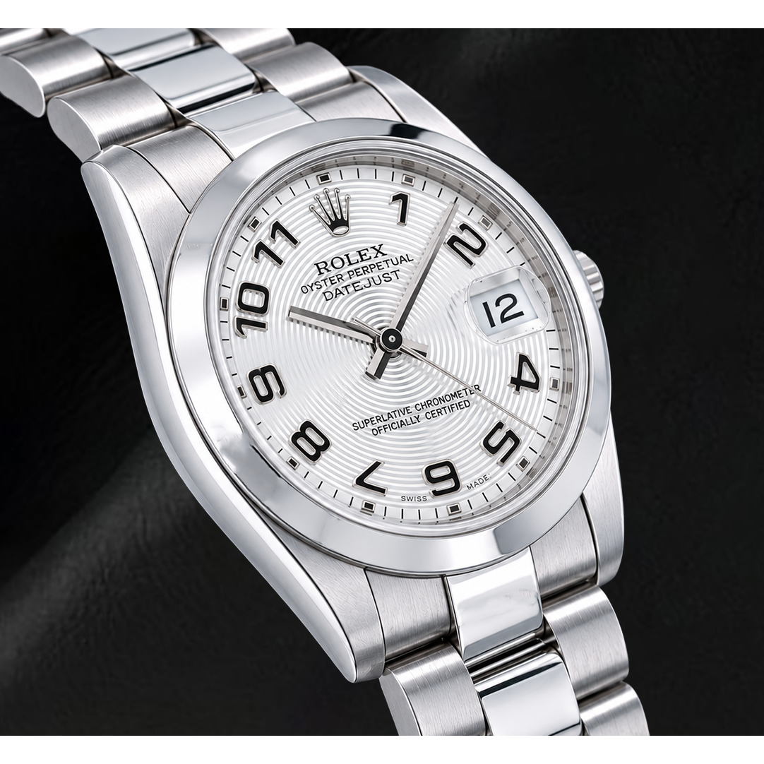 Montre Rolex Datejust 178240 31 mm Cadran Argenté Chiffres Arabes en Acier Inoxydable