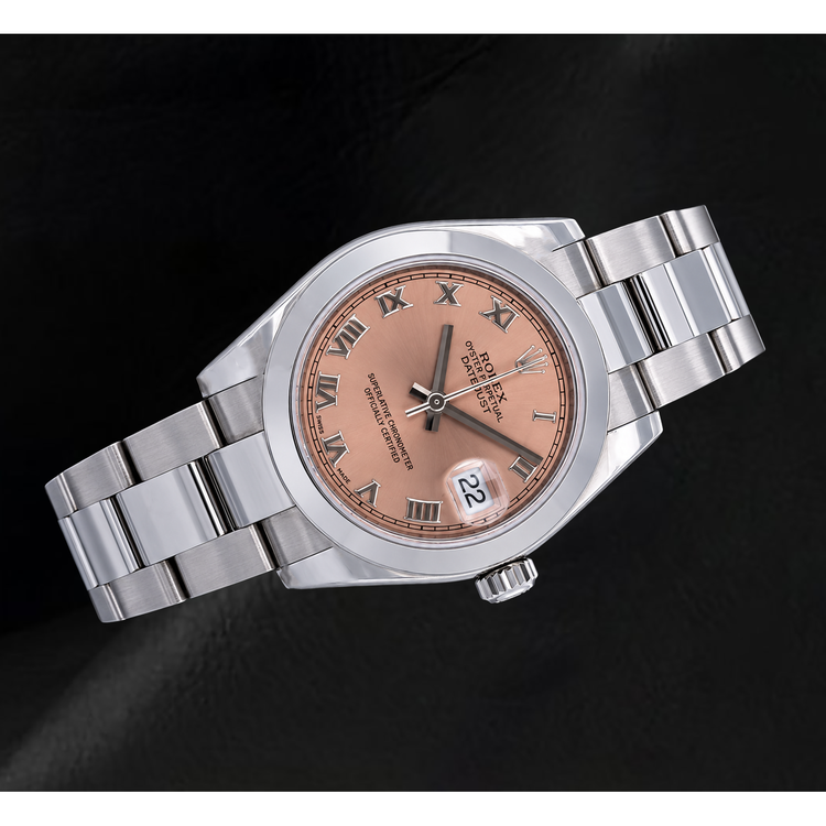 Montre Rolex Datejust 178240 Cadran Saumon Chiffres Romains 31 mm Acier Inoxydable