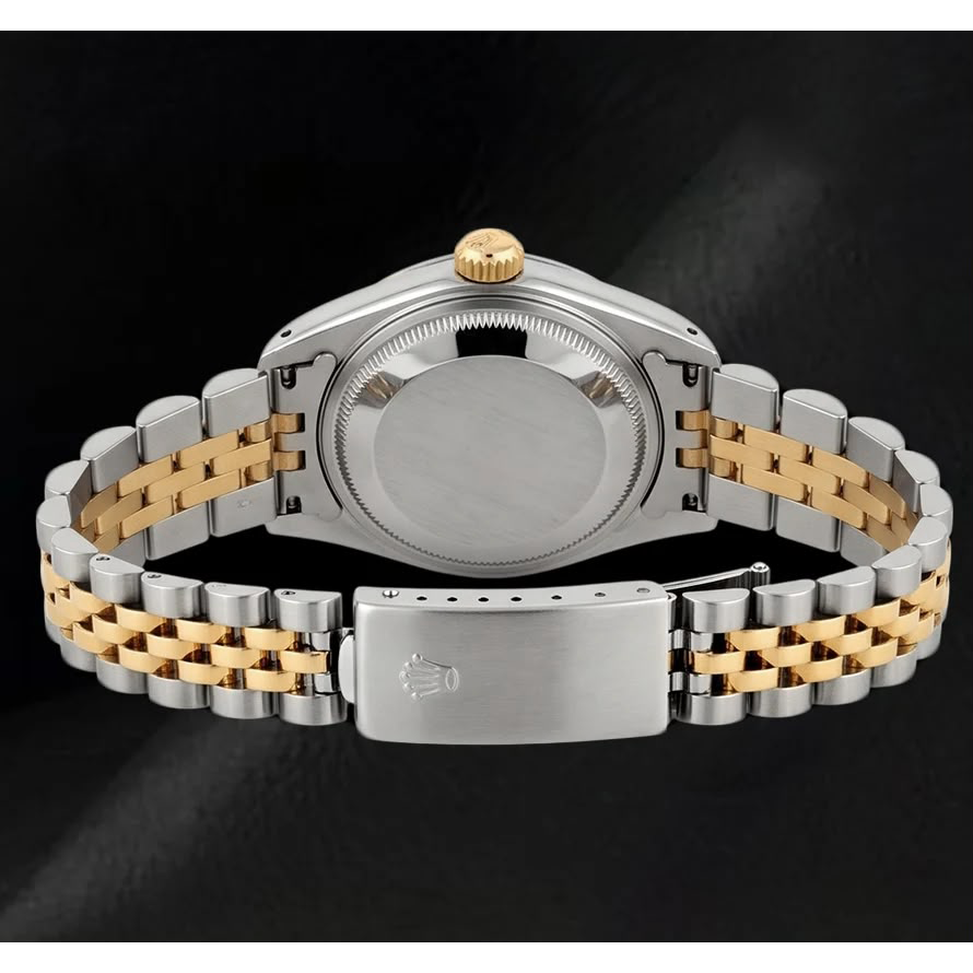Montre Rolex Datejust 26 mm 6917 Bicolore Cadran Diamants Champagne à Liseré Bracelet Jubilé