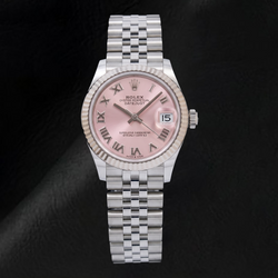 Montre Rolex Datejust 278274 31 mm en Acier Inoxydable Cadran Rose à Chiffres Romains