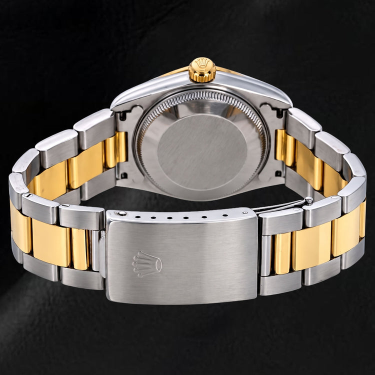 Montre Rolex Datejust 31 mm 68243 Bicolore Cadran Diamants Champagne Lunette Cannelée