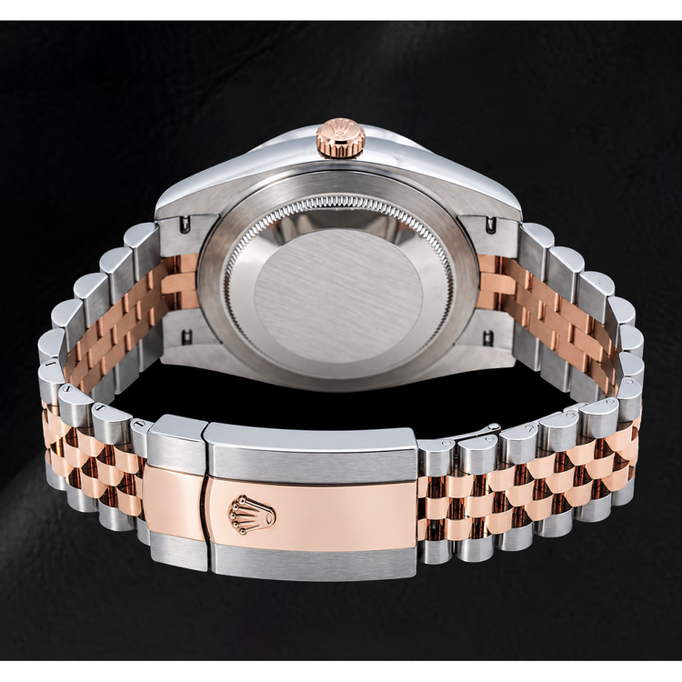 Montre Rolex Datejust 41 mm 126331 Bicolore Cadran Pavé de Diamants Chiffres Arabes Orientaux Arc-en-ciel
