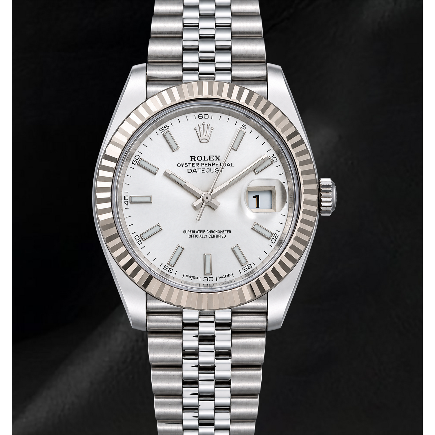 Montre Rolex Datejust 41 mm 126334 Cadran Argenté en Or et Acier Inoxydable