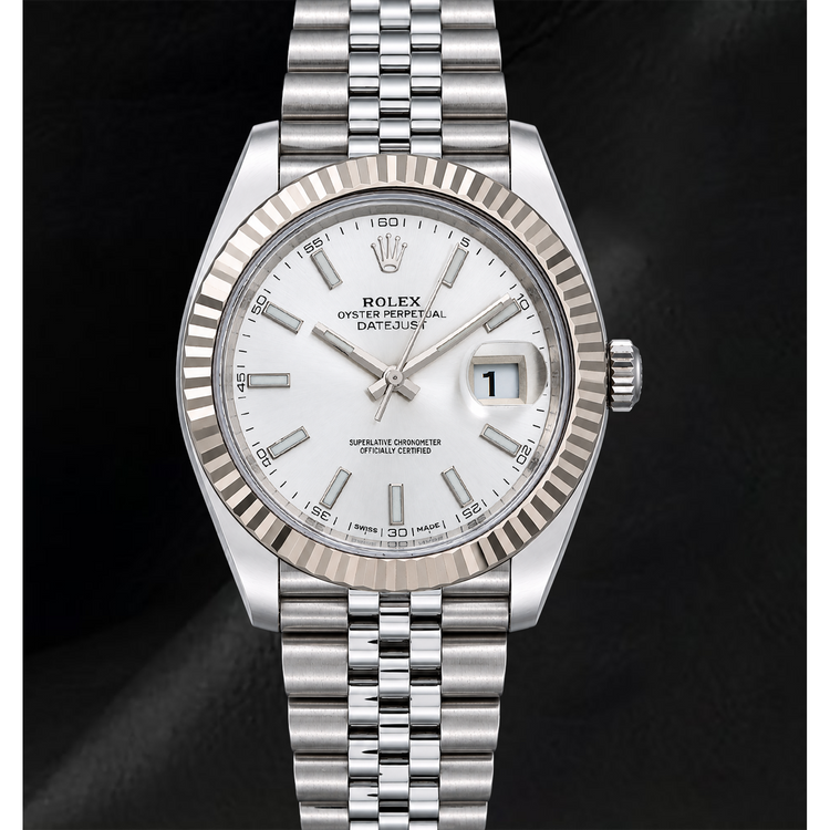 Montre Rolex Datejust 41 mm 126334 Cadran Argenté en Or et Acier Inoxydable