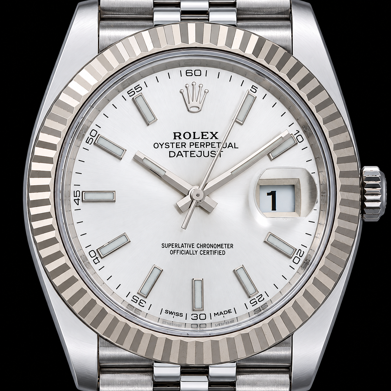 Montre Rolex Datejust 41 mm 126334 Cadran Argenté en Or et Acier Inoxydable